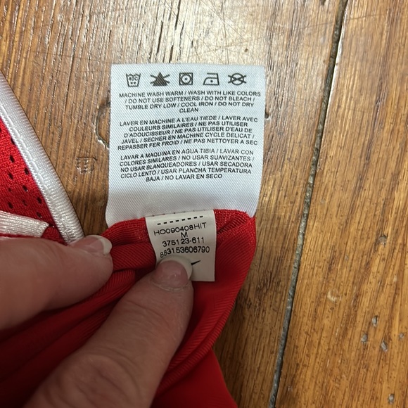 NIKE❤️BASKETBALL MESH Women’s PANTS Drawstring Red & White Medium (8-10) - Picture 13 of 15